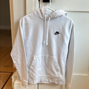 Nike Men's White Pullover Hoodie